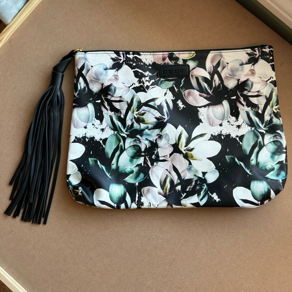 Bebe Floral Oversized Clutch